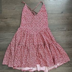 TIGER MIST PINK LEOPARD PRINT DRESS